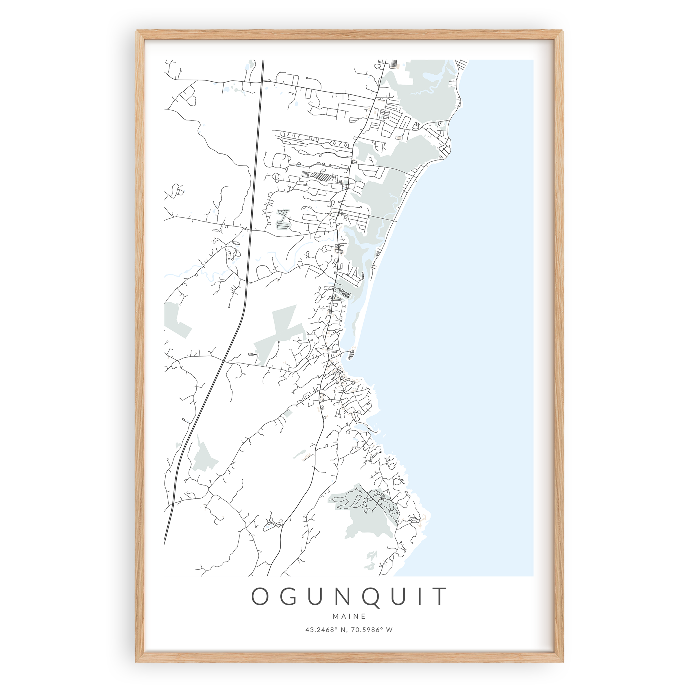 Ogunquit Map Print VirtualMap