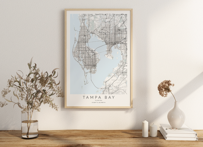 Tampa Bay Map Print