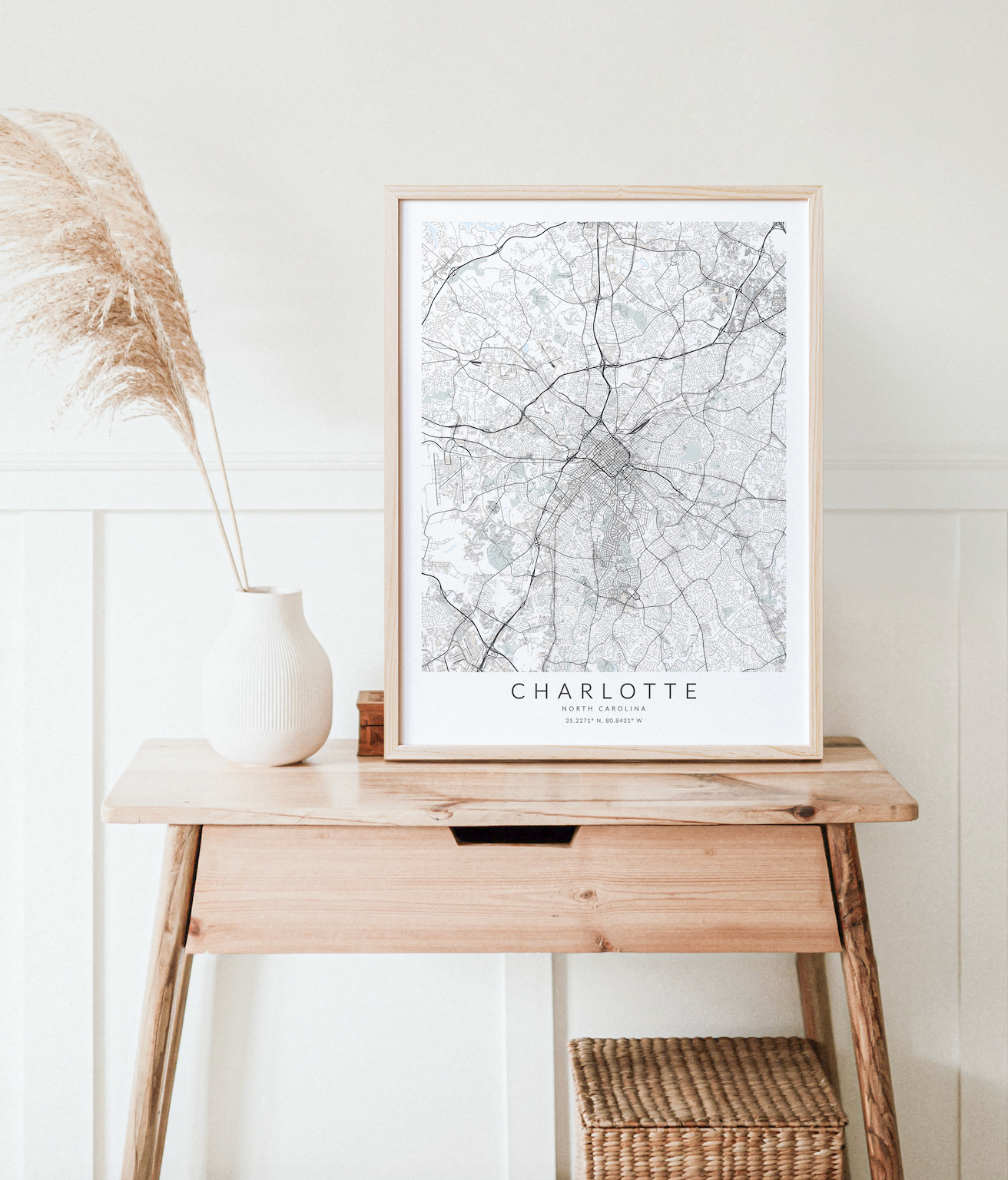 Charlotte Map Print