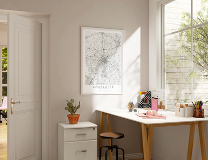 Charlotte Map Print