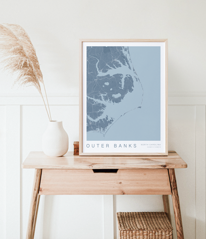 Outer Banks Map Print