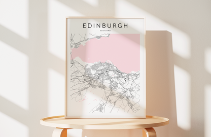 Edinburgh Minimalist Map Print