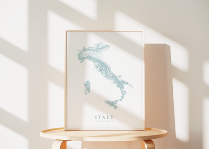 Italy Map Print