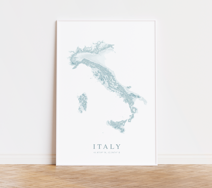 Italy Map Print