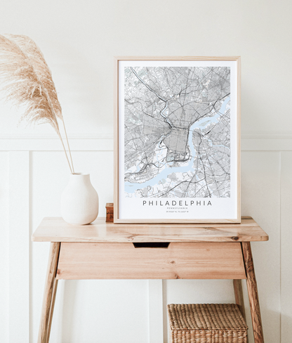 Philadelphia Map Print