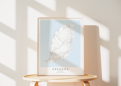 Grenada Map Print
