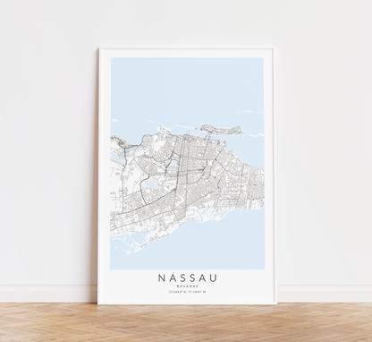 Nassau Map Print