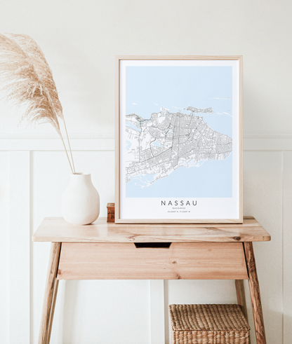 Nassau Map Print