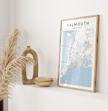 Falmouth Map Print