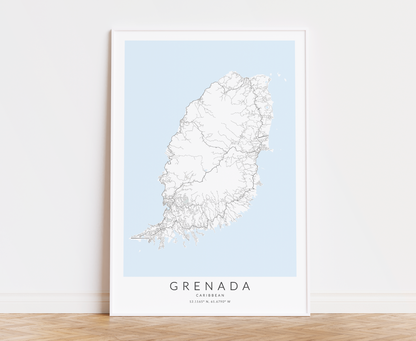 Grenada Map Print