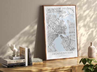 Jacksonville Map Print