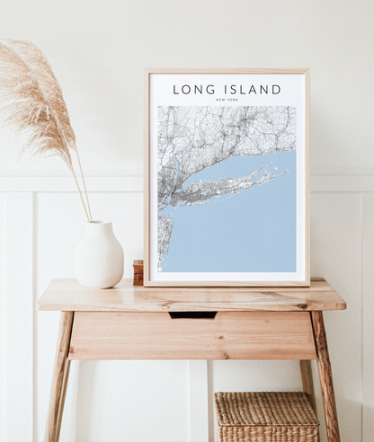 Long Island New York Map Print