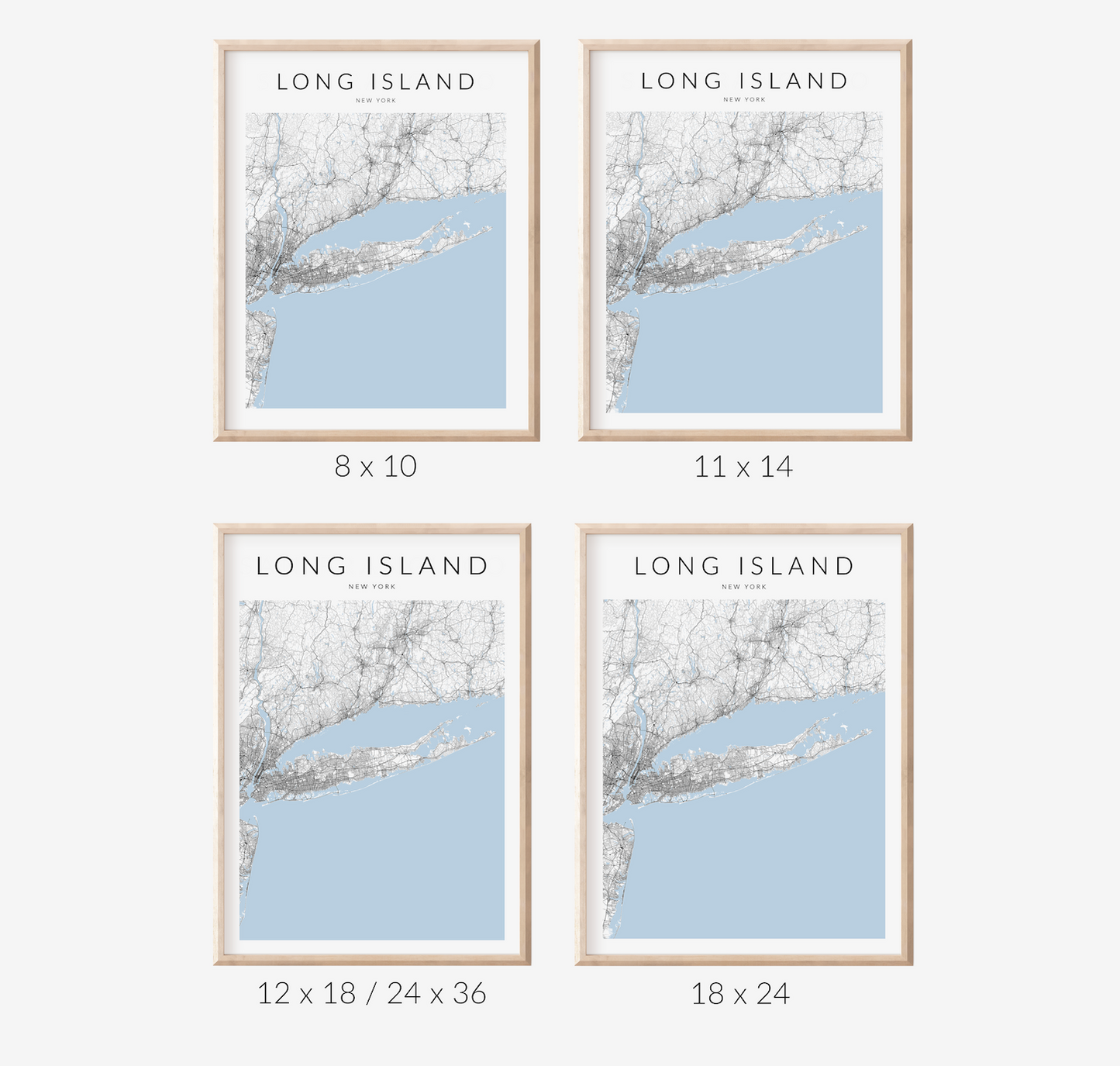 Long Island New York Map Print