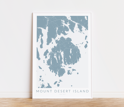 Mount Desert Island Map Print