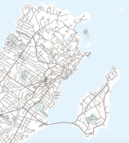 Marblehead Massachusetts Map Print