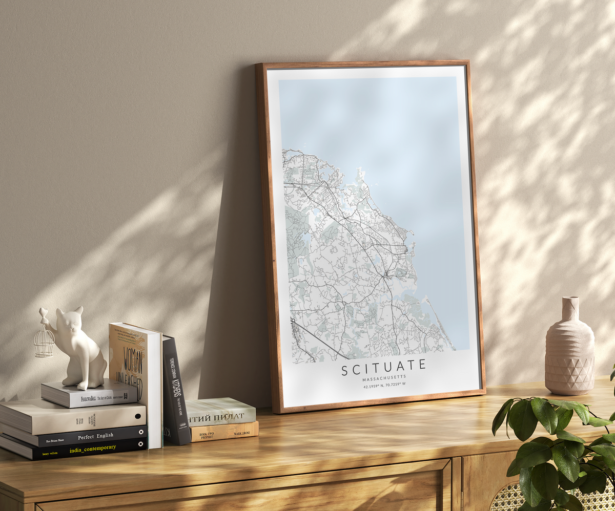 Scituate Massachusetts Map Print – VirtualMap