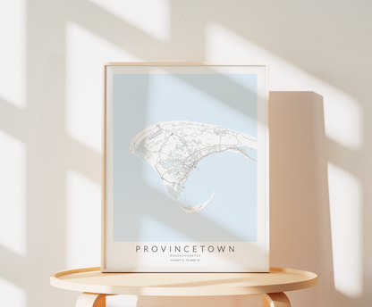 Provincetown Massachusetts Map Print