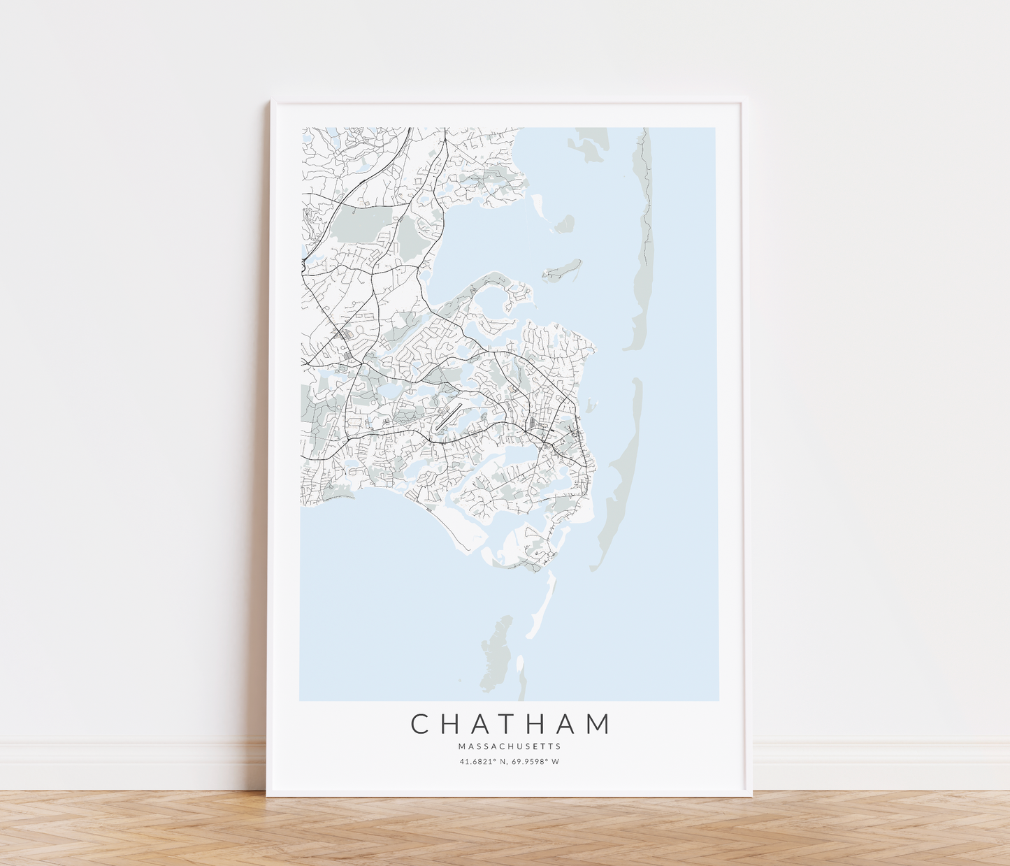 Chatham Massachusetts Map Print
