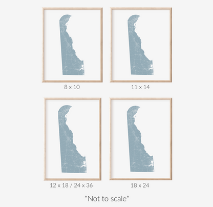 Delaware Map Print