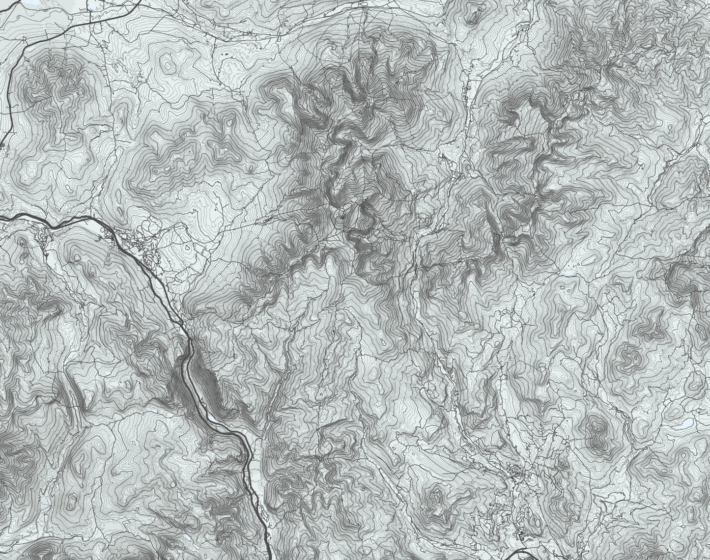 White Mountains Map Print