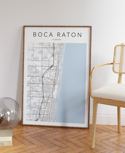 Boca Raton Map Print