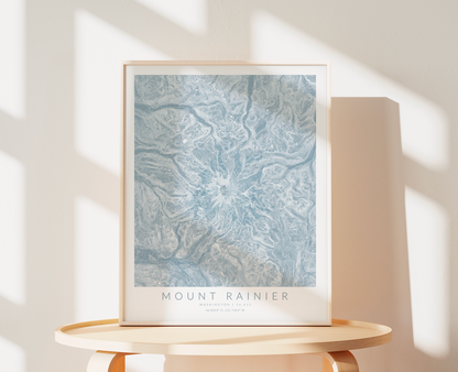 Mount Rainier Map Print