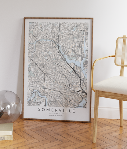 Somerville Map Print