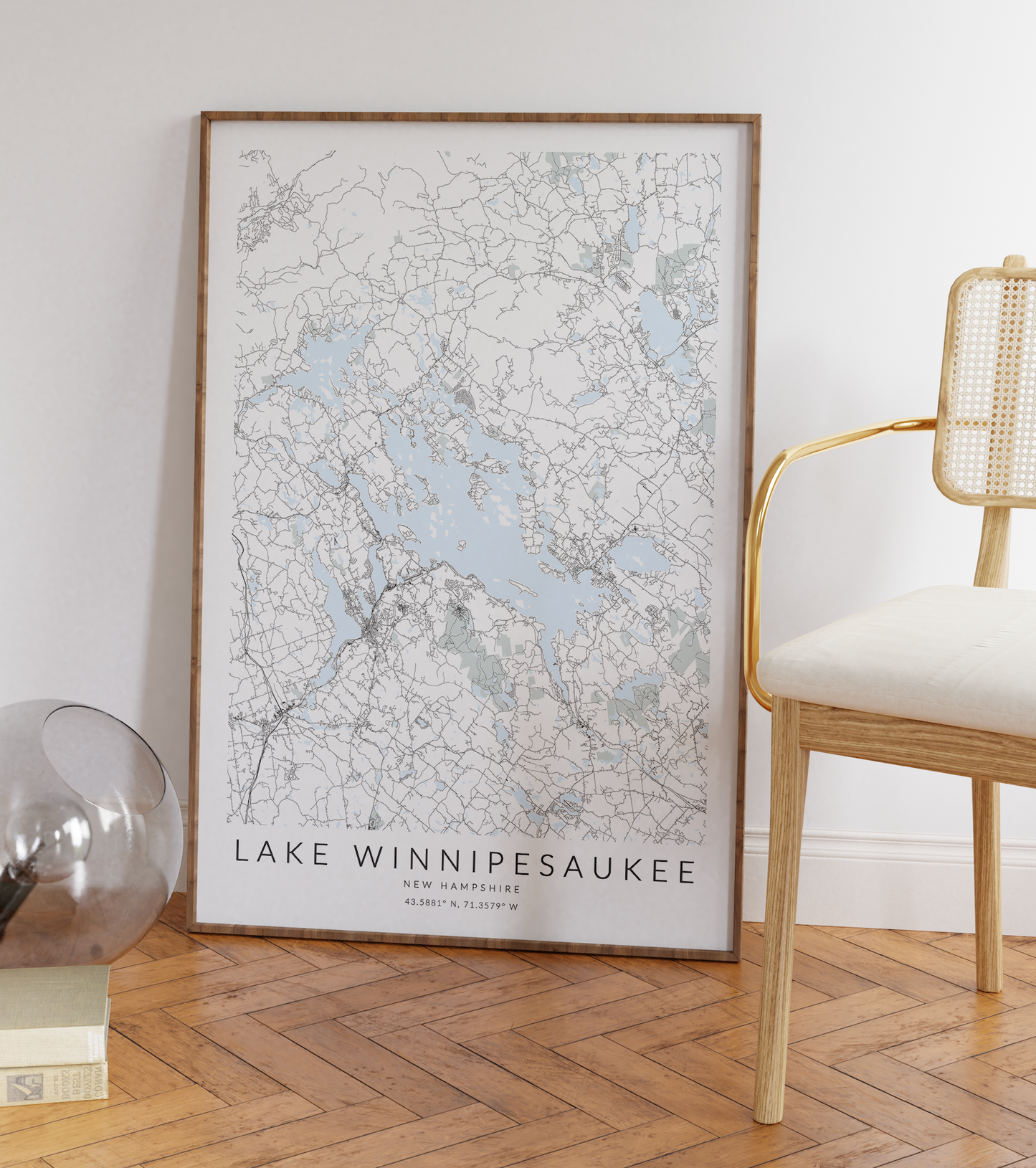 Lake Winnipesaukee Map Print