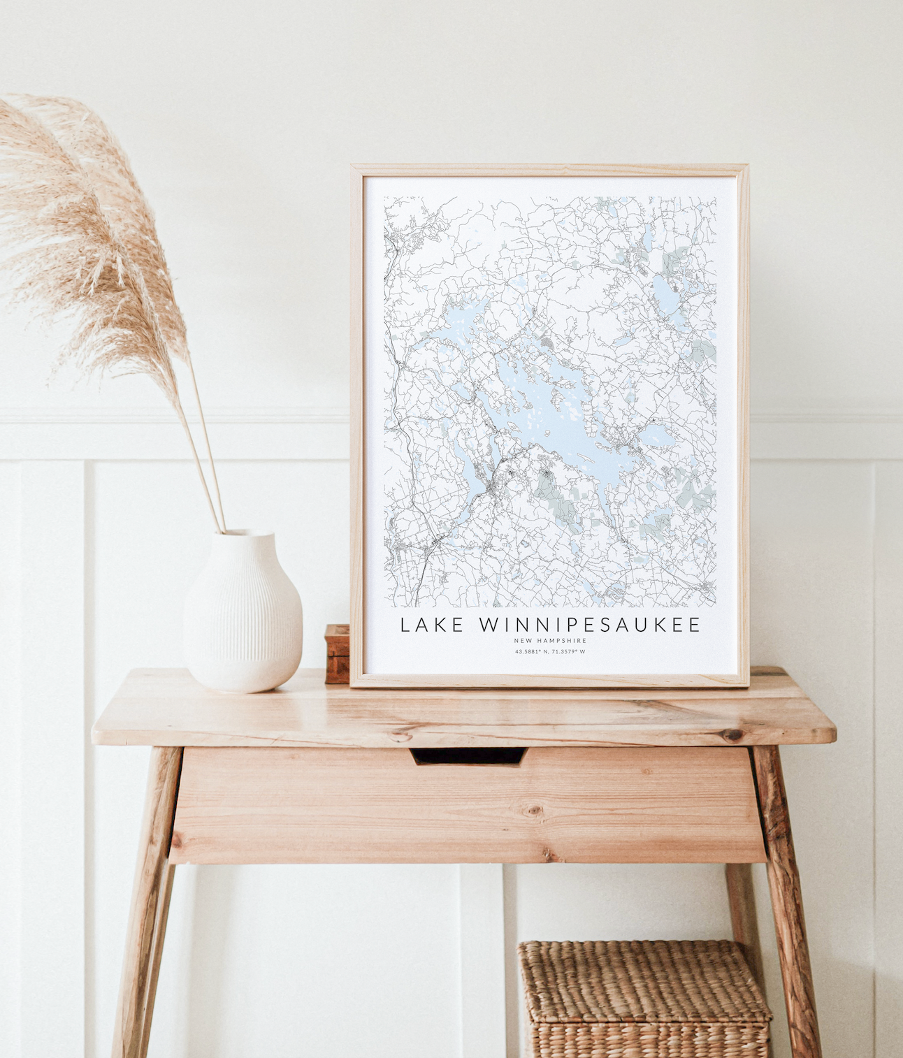 Lake Winnipesaukee Map Print