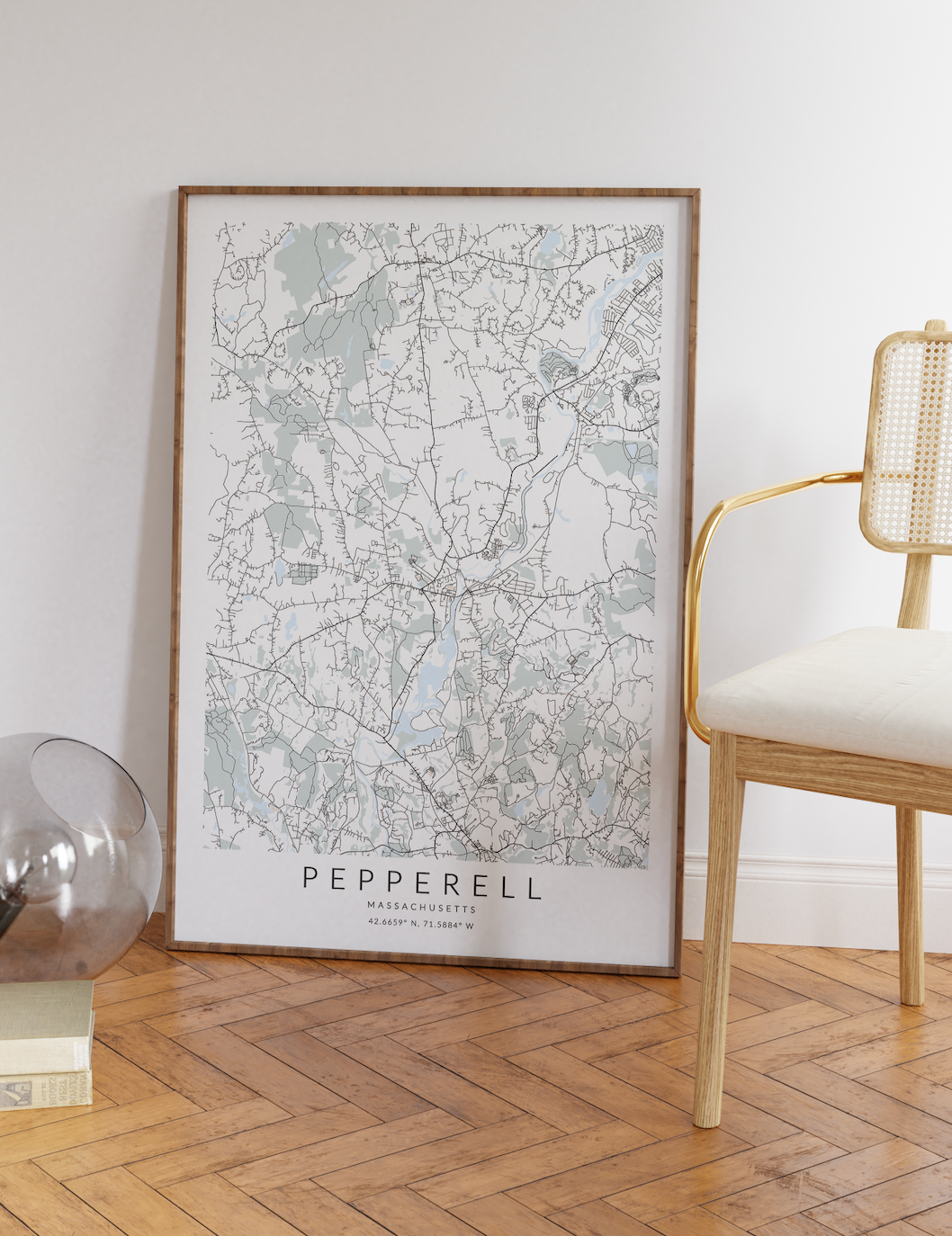 Pepperell Map Print