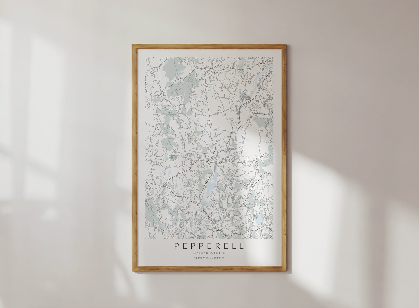Pepperell Map Print