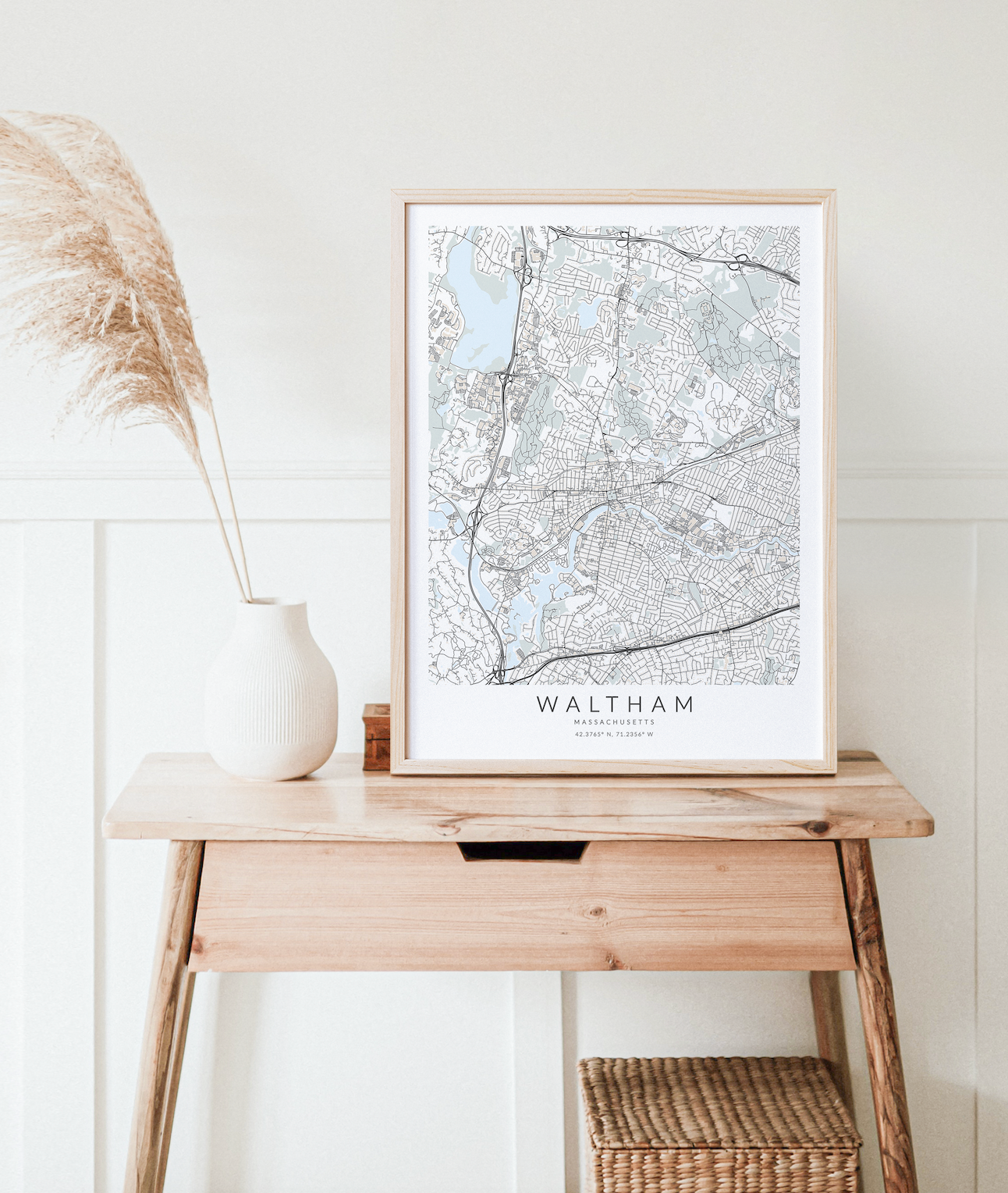 Waltham Map Print