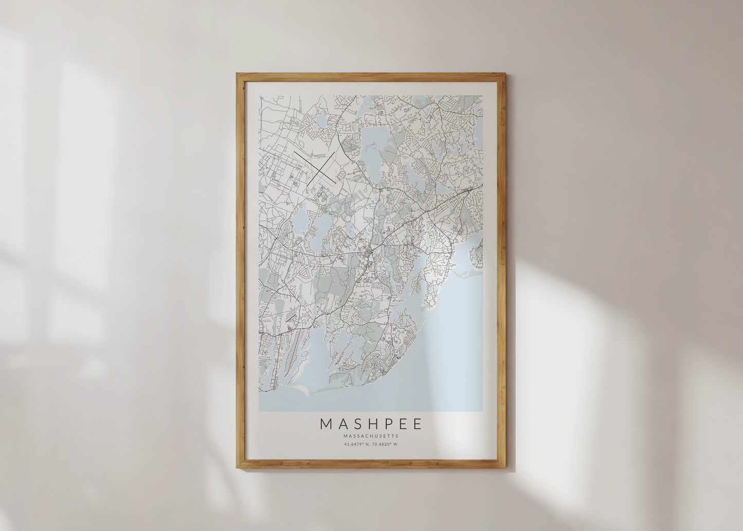 Mashpee Map Print