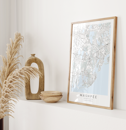 Mashpee Map Print