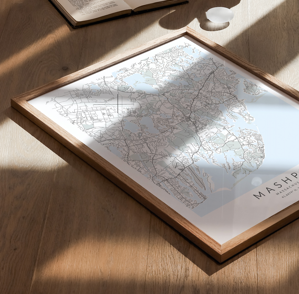 Mashpee Map Print