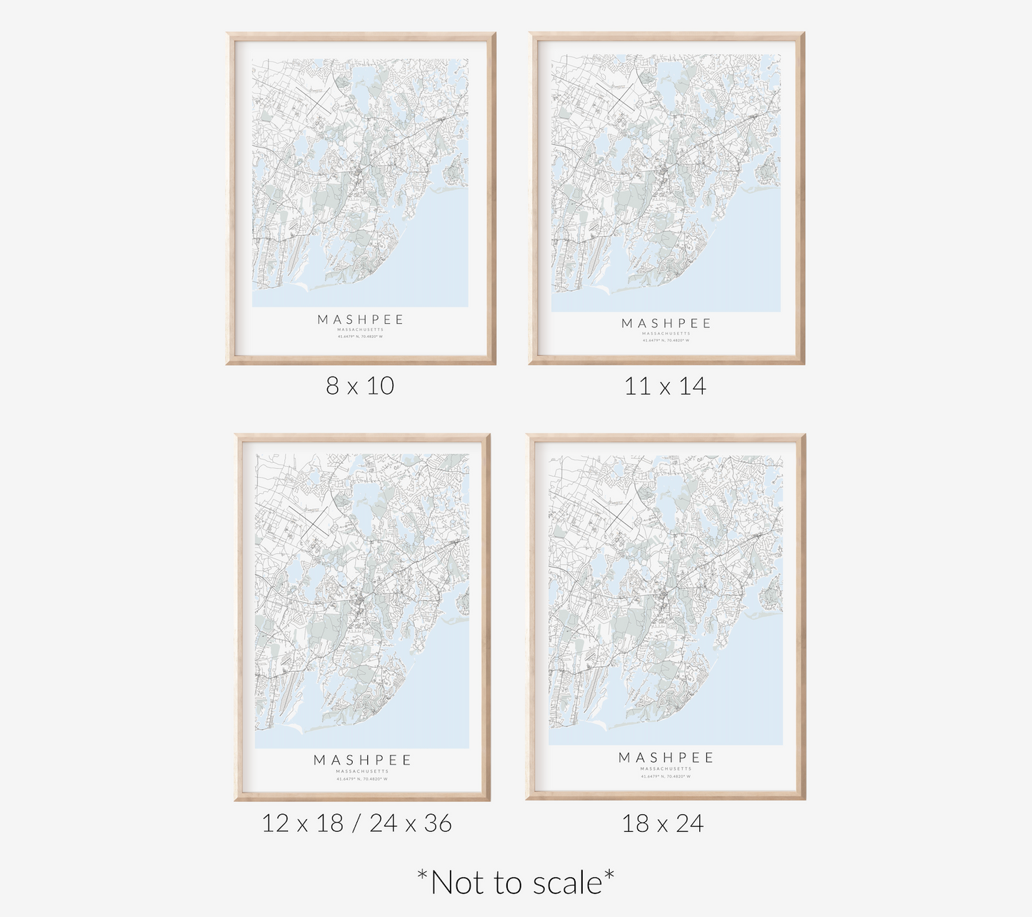 Mashpee Map Print