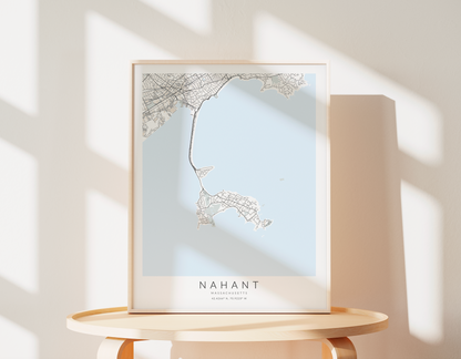 Nahant Map Print