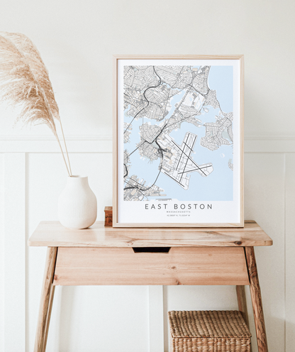 East Boston Map Print