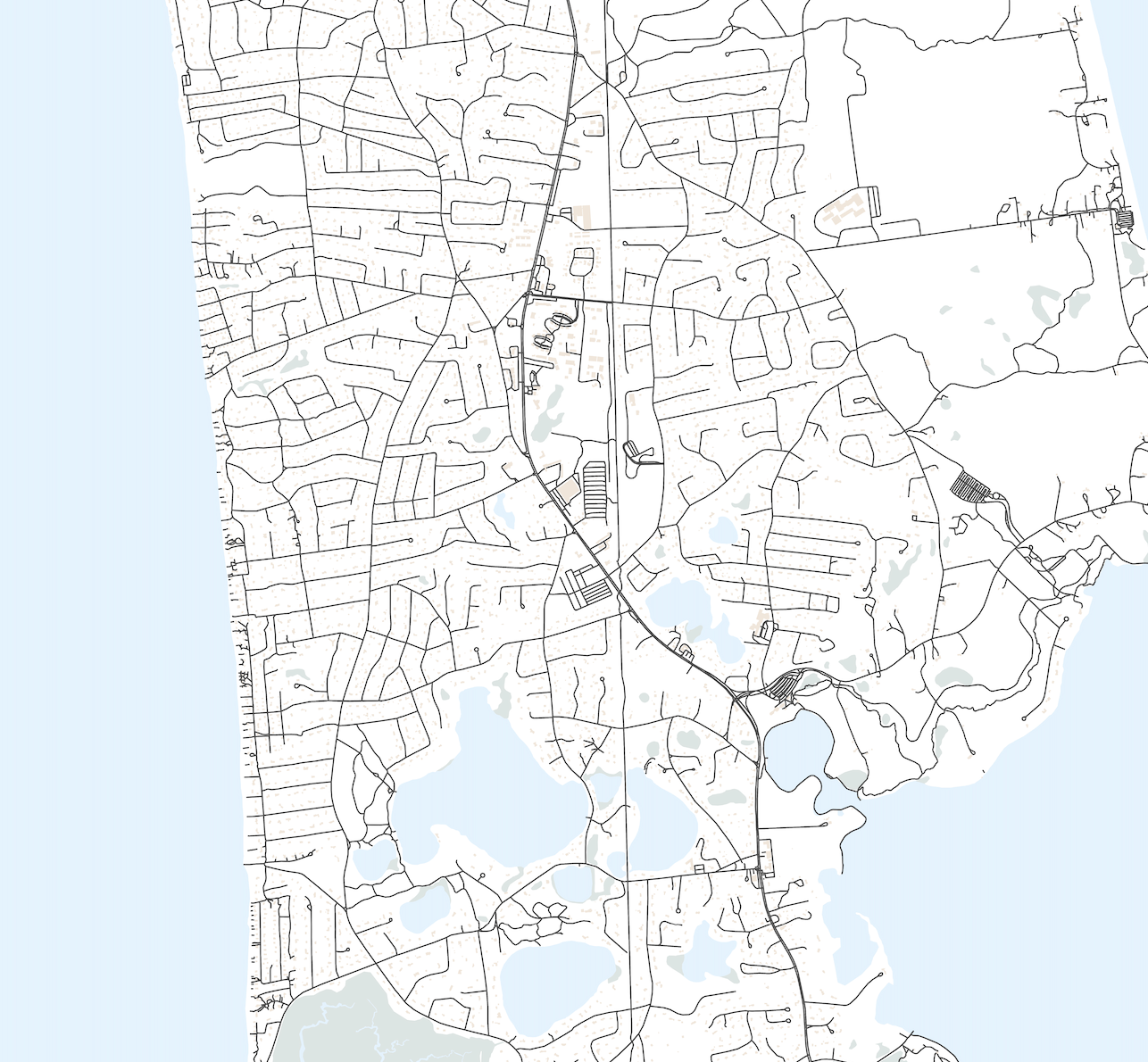 Eastham Map Print VirtualMap