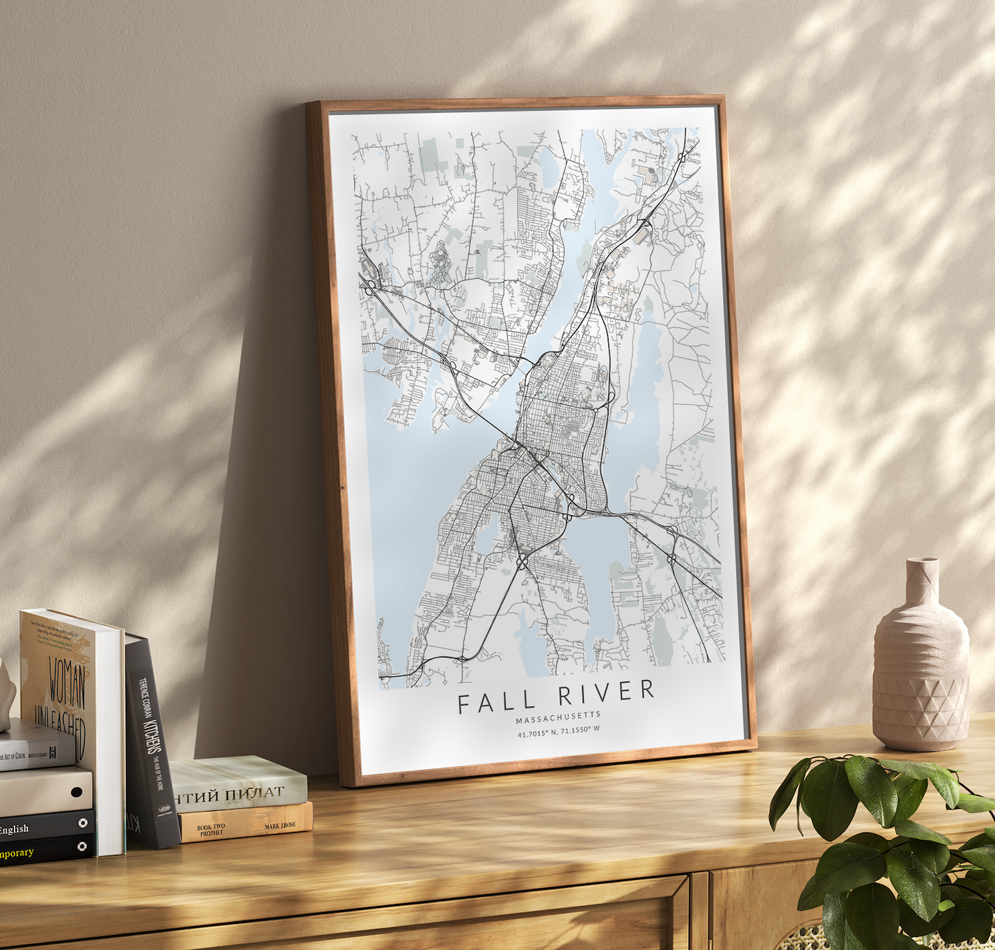 Fall River Map Print