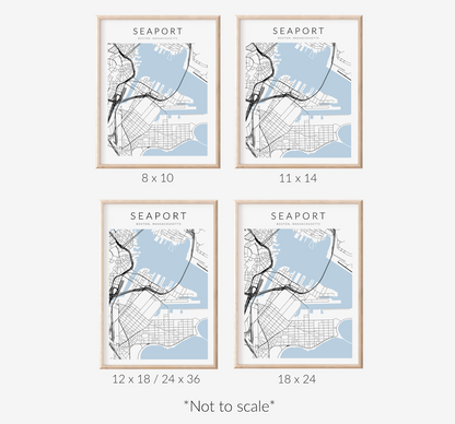 Seaport Map Print