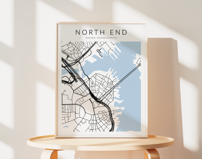 North End Map Print