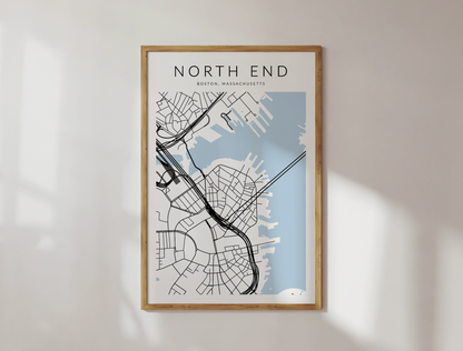 North End Map Print