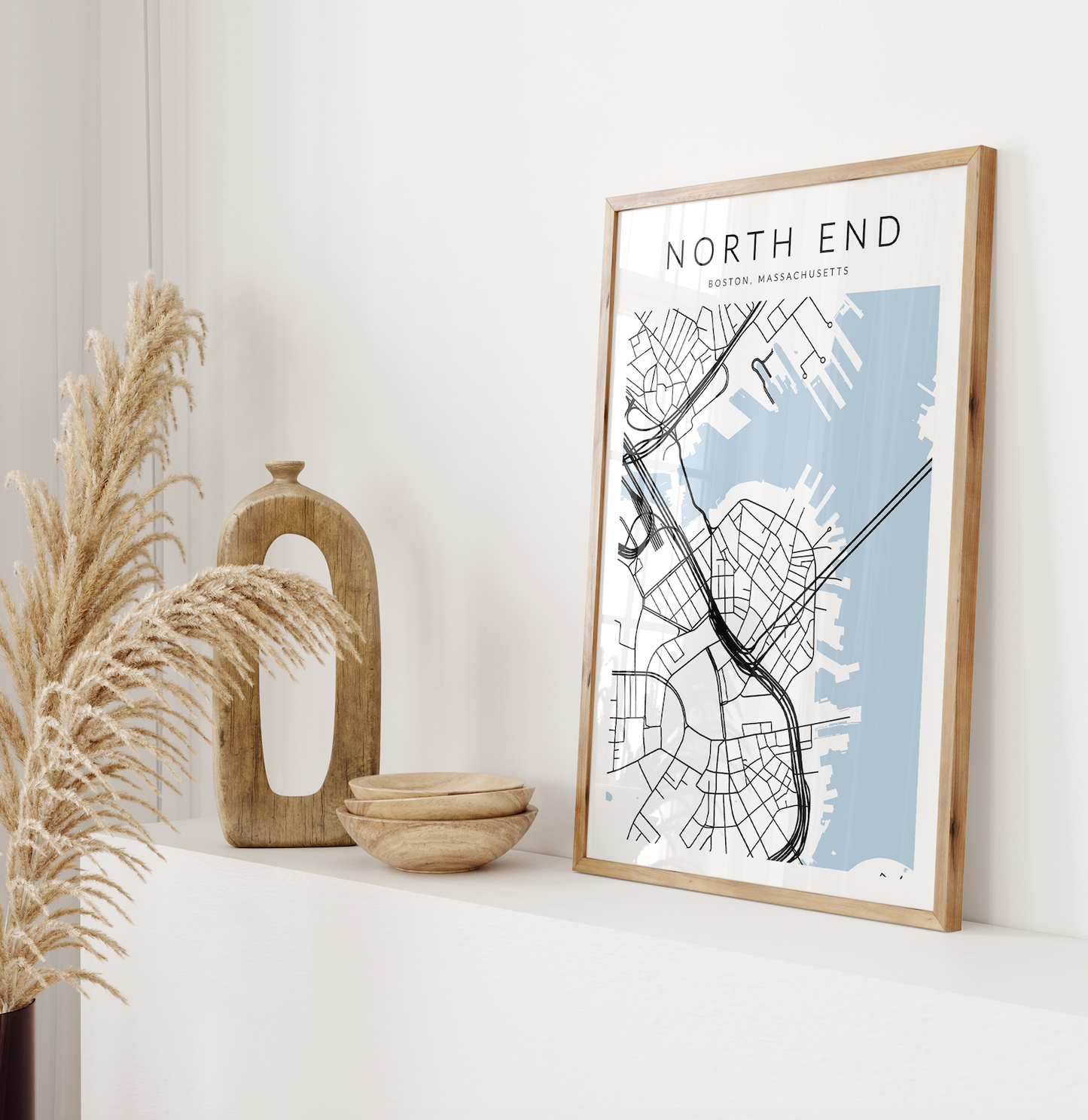 North End Map Print