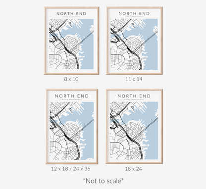 North End Map Print
