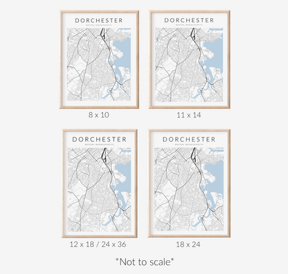 Dorchester Map Print