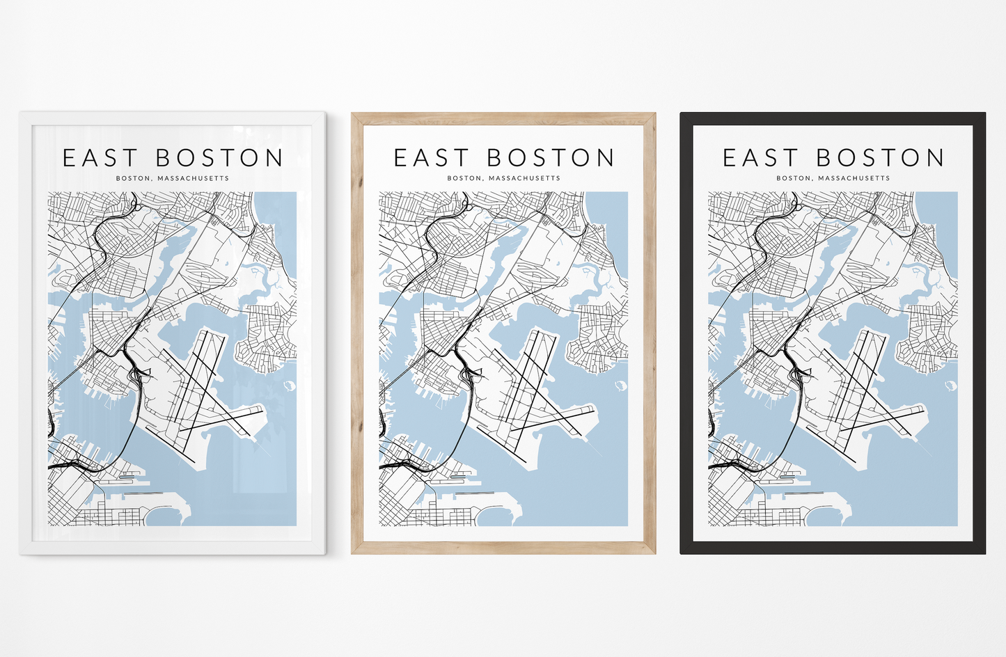 East Boston Map Print