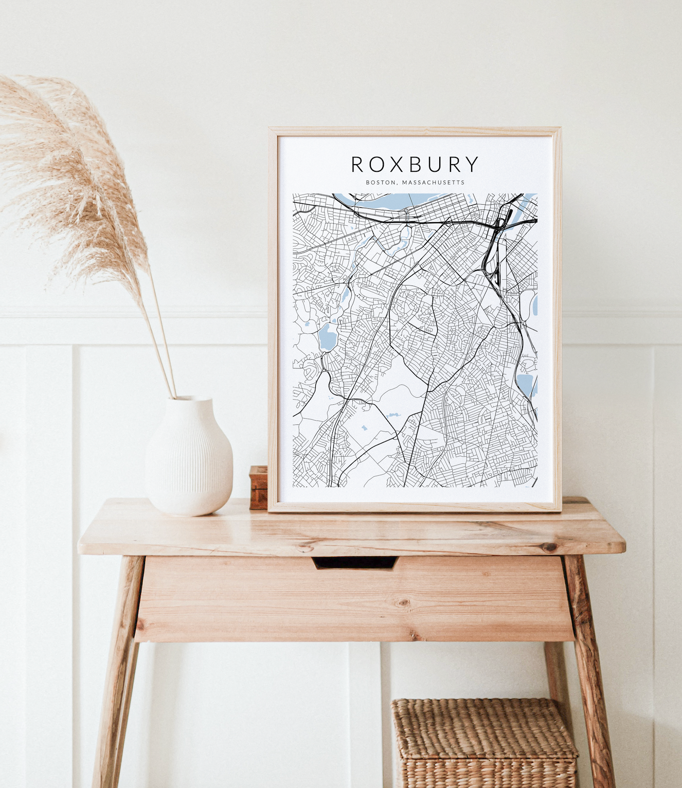 Roxbury Map Print