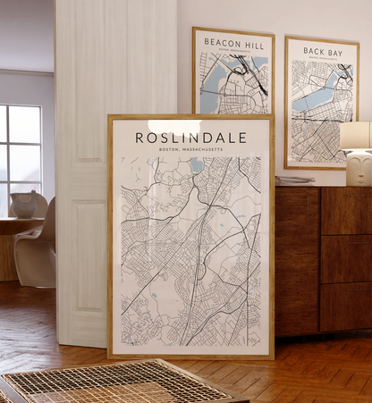 Roslindale Map Print