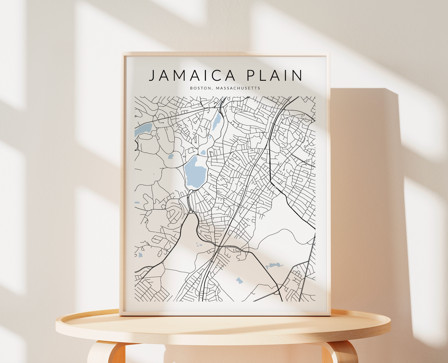 Jamaica Plain Map Print